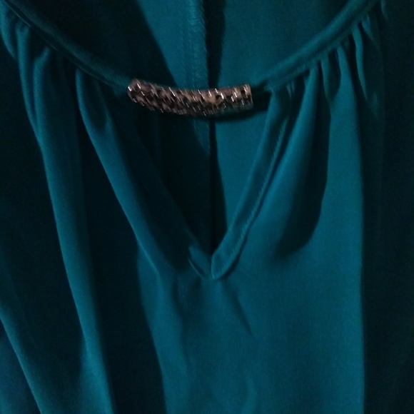 IZ Buyer (Kohls) Turquoise blouse - Picture 4 of 6